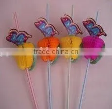 Fruit Picks Butterfly Drinking Straws thumbnail-1