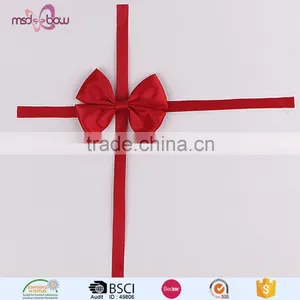 Pink Satin Ribbon Craft Bows for Gift Box thumbnail-3