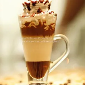 Ice Cream Glass Mugs Handmade High Capacity Ice Cream Mug Milkshakes Glass Mug Sundae Glass Mug thumbnail-1
