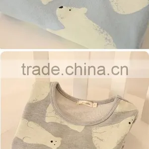 Children's Cotton Thickening Polar Bear Prints Long Sleeved Autumn Outfit thumbnail-2