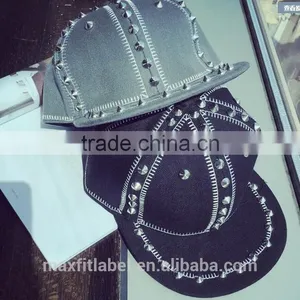 Custom Made Snapback Caps Baseball Hat With Logo Embroidery Leather Patch thumbnail-5