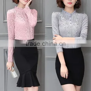 Hot Selling New Design Sleeveless Lace Top T-shirt Oem Service China+supplier+clothing thumbnail-3