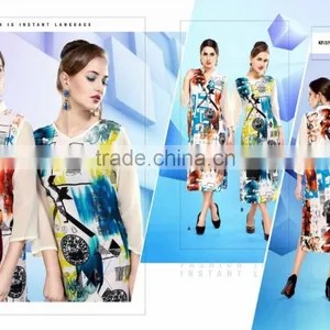 Digital Wonderful Poly Designer Georgette Tops thumbnail-1