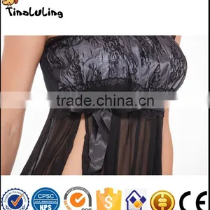 2017 Hot Sale Sexy Transparent Lingerie Lady Sexy Nightweat Lace Teddy for Woman thumbnail-2