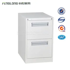 Office Use 2 Drawer Insert Handle Metal File Cabinet thumbnail-1