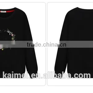 Latest Design High Quality Enjoy a Good Popularity Plain Women Sweatshirt CVC(60/40) thumbnail-2