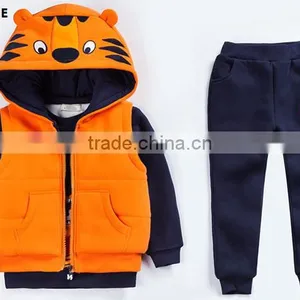 Wholesale Manufacture Children Kids Clothing Girls 3 Pieces Winter Clothes Sets thumbnail-4