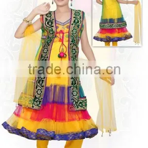 Girls Churidar Suits thumbnail-4