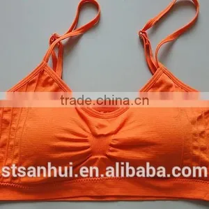 Fashion Design Hot Sale Ladies Seamless Sports Bra Tube Bra thumbnail-1