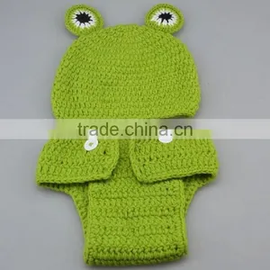 Crochet Animal Costume Baby Hat and Pants Set for Baby thumbnail-2
