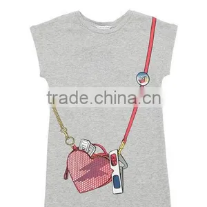 2017 New Style Cutsom Summer Children Baby Girls Cotton Poplin Dress Shirt With Embroidery thumbnail-3