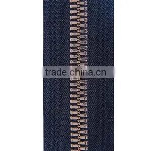 No.8 Brass Long Chain Metal Zipper or Zips thumbnail-1