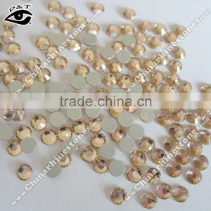 Flat Back Non Hot Fix MC Rhinestone Ss12 lt Peach Crystal thumbnail-1