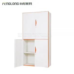Factory Price Wholesale Bedroom Furniture Wardrobe Cabinet 2 Tier 4 Swing Door Filing Cabinet thumbnail-4