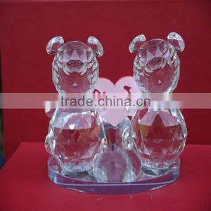 Crystal Violin Modle Cheap Lovely K9 Crystal Bear for Birthday Gift,valentine Craft thumbnail-3