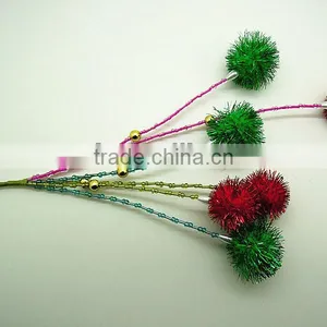 Pom Pom Flower Decoration Christmas Tree thumbnail-1
