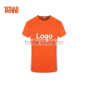 Custom Logo Printing 100% Dry Fit Polyester Football T-shirt thumbnail-4