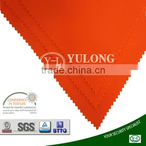 230gsm 200D Waterproof Cotton Polyester Woven High Visibility Orange Fabric thumbnail-1