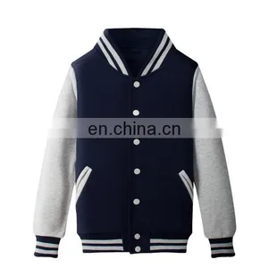 Custom Wholesale Unisex Baseball Fleece Jacket thumbnail-6