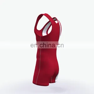 Cheap Custom Sublimation Wrestling Singlets for Sale thumbnail-3