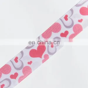 Wholesale Valentine's Day Romantic Love Heat Transfer Printed Ribbon thumbnail-3