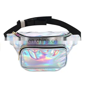 Water Resistant Shiny Neon Fanny Bag Hologram Bum Travel Waist Pack thumbnail-1