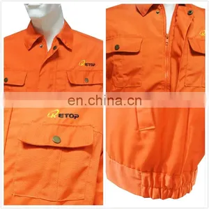Wholesale Orange Color Workwear Uniforms Industrial Uniform With Quicky Delivery thumbnail-6
