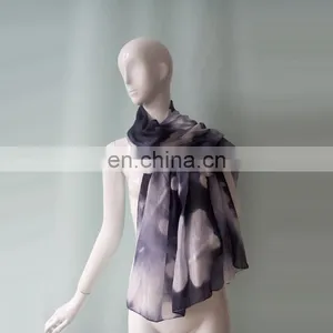 Hot Selling Design Neckwear Scarf Silk Muslim Hijab thumbnail-1