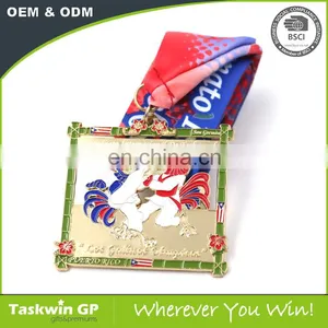 Custom Square Taekwondo World Cup Sports Metal Medal thumbnail-4