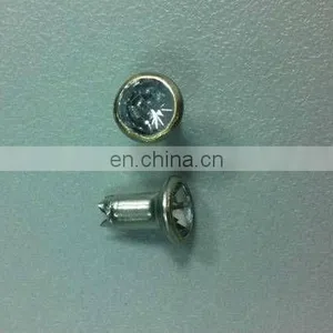Silver Color Fashion Diamond Crystal Rivet Nail Meet SGS Standard thumbnail-1