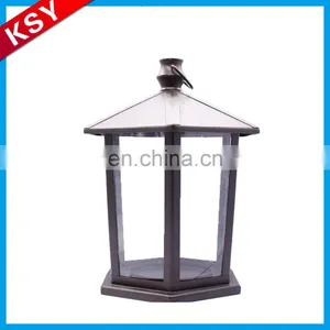 Fashionable Volume Supply Silver Small Metal Glass Candelabra Antique Lanterns Candle Holder thumbnail-3