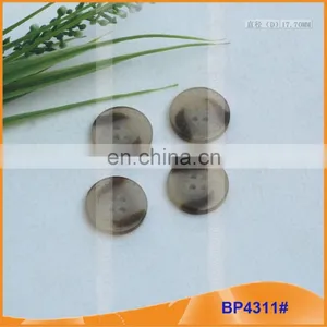 Resin Shirt Buttons Round 4 Holes Polyester Resin Buttons BP4311 thumbnail-1