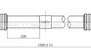0.8m/16mm Universal Grounding Kit Cable/ Feeder Cable Clamp thumbnail-1