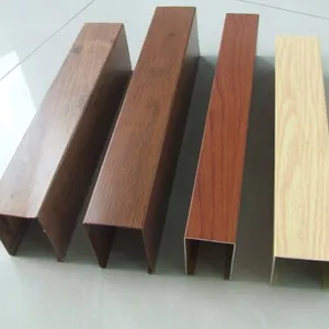 Oem Entertainment Venue 3d Wood Grain Outdoor Aluminum Square Pass thumbnail-1