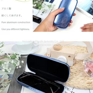 Wholesale Crush-resistant and Lightweight Metallic Sunglasses Case thumbnail-5