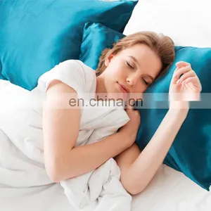 Distinctive Couple Matching 100% Polyester Home Comfortable Breathable Silky Smooth Satin Pillowcase In Bulk thumbnail-2