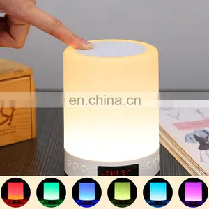 Wholesale Smart Bluetooth Speaker Night Light With Alarm Clock Display BEDSIDE LAMP thumbnail-3