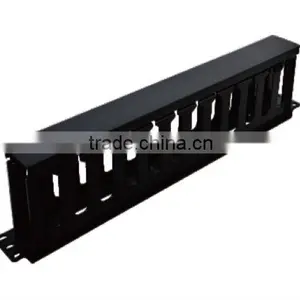 12 Port Metal+plastic 1 U Cable Manager for Telecom thumbnail-1