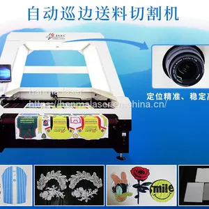 Independent Design Hanma Laser 1800*1500 Textile Laser Cutting Machine With Canon Camera CNC Co2 Fabric Laser Cutting Machine thumbnail-1