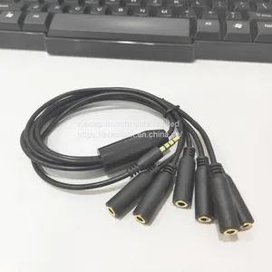 Cable Audio OEM ODM Factory Wire Harness Customized Cable Audio Cable Assembly 3.5mm 4 Poles Audio Plug to Jack 1/6 thumbnail-3