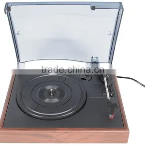 Simple Style!!! DS-2018: Retro Turntable&Karaoke Player With PC Recording/RCA Stereo Outputs/3 Speed thumbnail-1