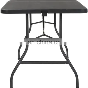 6ft Outdoor Furniture Dining Folding Table Events Picnic Rectangle Plastic Tables Portable Plastic Folding Tables thumbnail-4