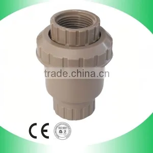 Gray Color PVC Double Union Ball Valve(socket & Threaded) thumbnail-5