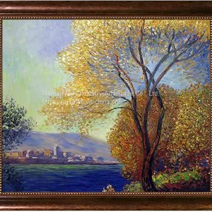 Hand-painted Abstract Canvas Oil Painting Landscape Wall Art Decoration thumbnail-2