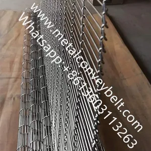High Quality Food Grade Stainless Steel Ladder Conveyor Belt thumbnail-1