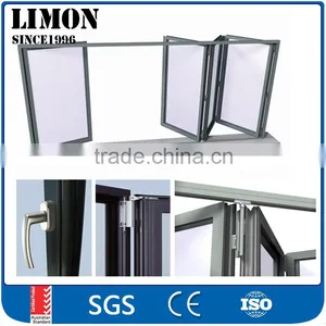 Outwards Opening Aluminum Bi Folding Windows and Doors With Double Glass thumbnail-1