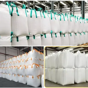 Rectangular Canvas Tote Bag For Stone Ventilated Breathable Bulk Bag For Wood Logs PP Woven Bags 1m3 Circular Super Sacks thumbnail-2