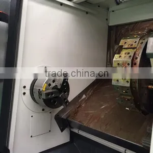 TSC36L Slant Bed Cnc Lathe for Processing Aluminum Pulley/metal Lathe Linear Rail 5000rpm 56mm Spindle Bore 6'' Hydraulic Chuck thumbnail-6