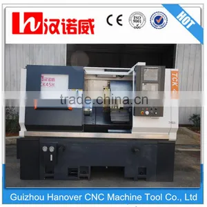 New Cnc Lathe Machine Metal Cutting Lathe for Sale TCK45H Heavy Duty Cnc Metal Processing Hobby Lathes Slant Bed 8'' Chuck thumbnail-1