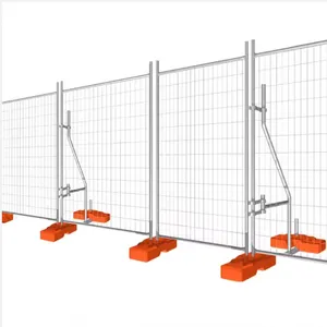 Customized Removable Australia Temporary Fence Metal Fence Factory Outlet Competitive Galvanised Fence thumbnail-1